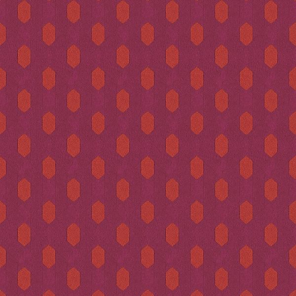 Bricoflor Geometrische Tapete in Lila und Rot ausgefallene Mustertapete für günstig online kaufen