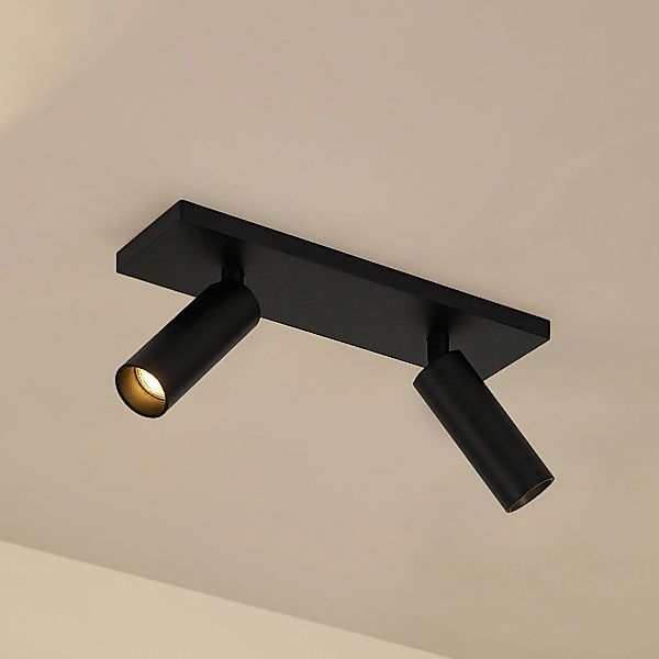 Arcchio Deckenstrahler Brinja Slim, schwarz, 2-flg GU10 MR11 günstig online kaufen