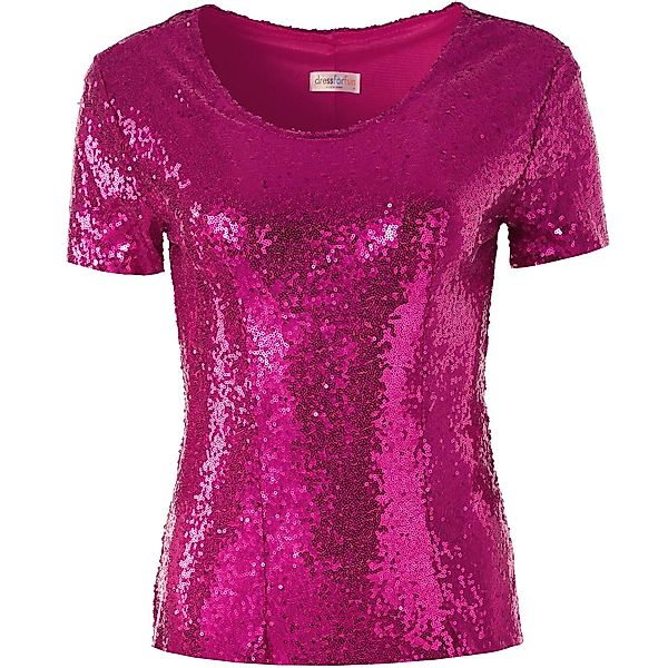 dressforfun T-Shirt Pailletten-Kurzarm-Shirt günstig online kaufen
