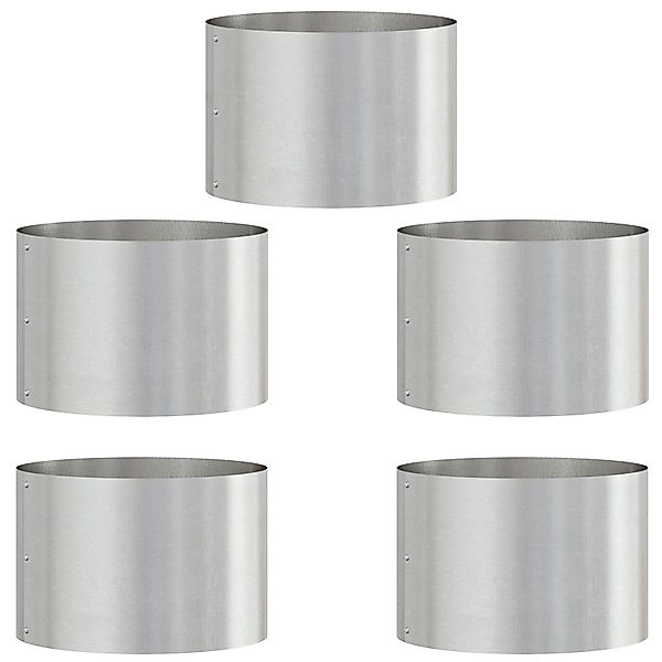 vidaXL Blumentopf Edelstahl Töpfe Edelstahl Mittel günstig online kaufen