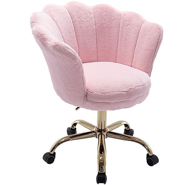 WAHSON OFFICE CHAIRS Loungesessel Bürostuhl Kunstfell Drehstuhl mit Rollen günstig online kaufen