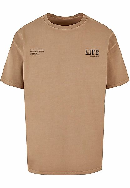Merchcode T-Shirt "Merchcode Herren Life Acid Washed Oversized Tee" 1 Stk. günstig online kaufen