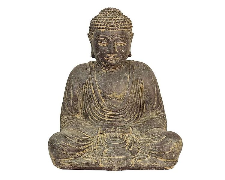 Oriental Galerie Dekofigur Japan Buddha Figur Gartenfigur aus Lavastein Sit günstig online kaufen