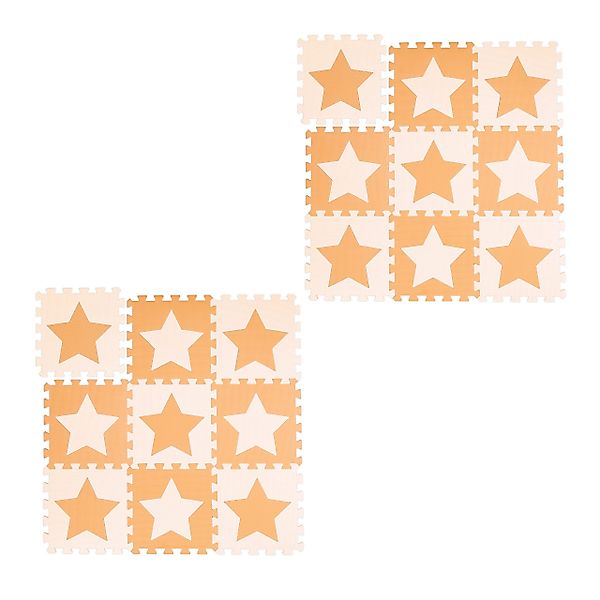 relaxdays Spielmatte 18 x Puzzlematte Sterne günstig online kaufen