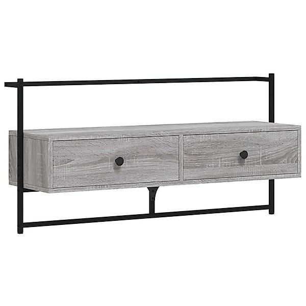 vidaXL TV-Schrank TV-Wandschrank Grau Sonoma 100,5x30x51 cm Spanplatte TV-L günstig online kaufen