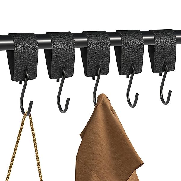 Coonoor S-Haken mit Lederschlaufe, 5 Stück günstig online kaufen