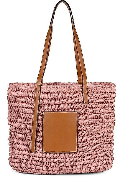 styleBREAKER Korbtasche Korbflecht Schultertasche - Basttasche (1-tlg) günstig online kaufen