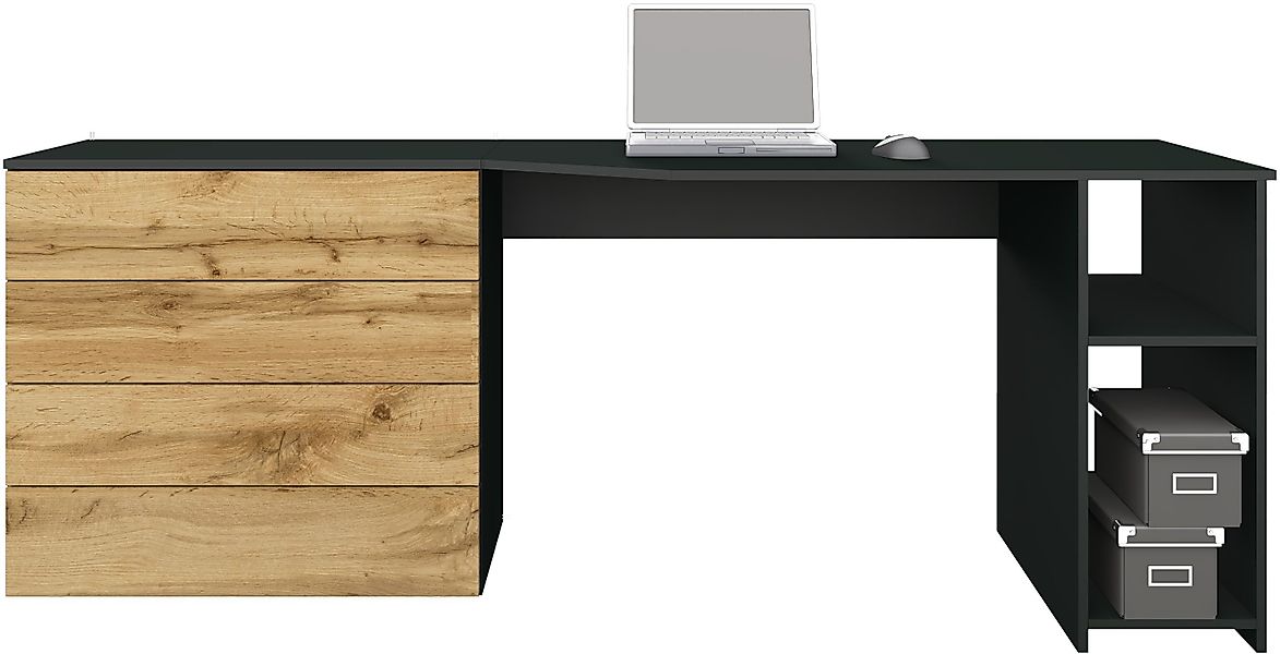 borchardt Möbel Schreibtisch "Vaasa", Breite 196 cm, Push to Open-Funktion günstig online kaufen