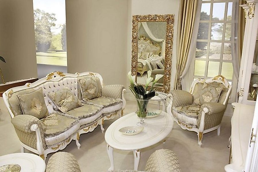 JVmoebel Sofa Klassische Barock Rokoko Dreisitzer 3 Sitzer Couch Polster So günstig online kaufen