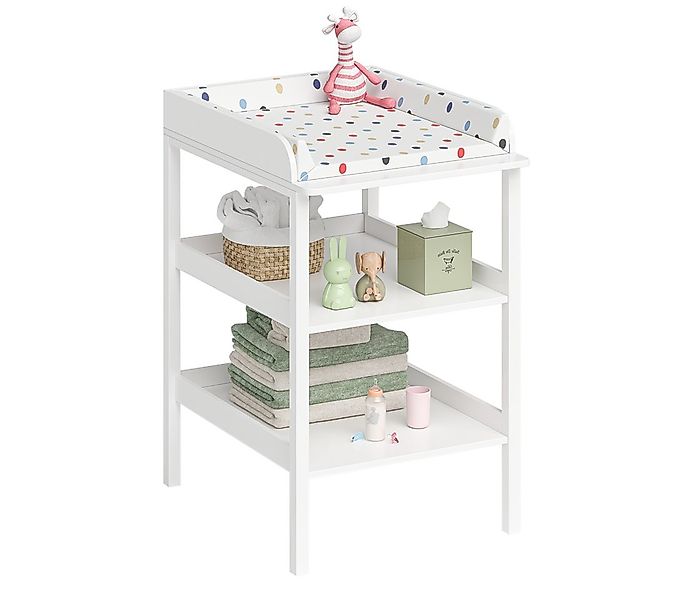 Bellabino Wickeltisch Bani mit 2 Ablageflächen (weiß, Wickelfläche 70x53 cm günstig online kaufen