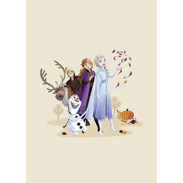 Komar Wandbild Disney Frozen Autumn Feeling 50 cm x 70 cm Beige günstig online kaufen