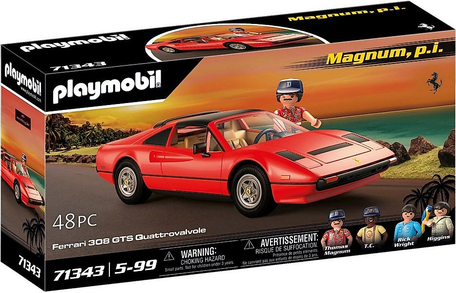 Playmobil® Magnum, p.i. Ferrari 308 GTS Quattrovalvole (71343) Konstruktion günstig online kaufen
