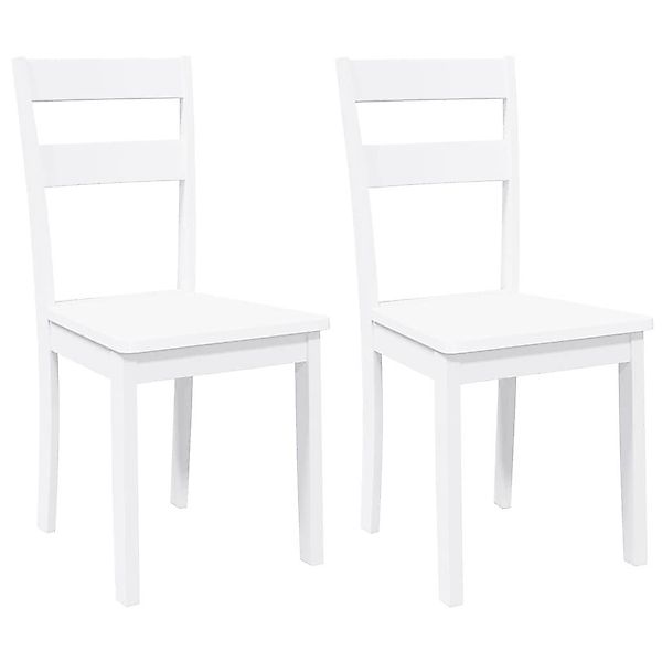vidaXL Esszimmerstuhl Esszimmerstühle 2 Stk. Weiß günstig online kaufen