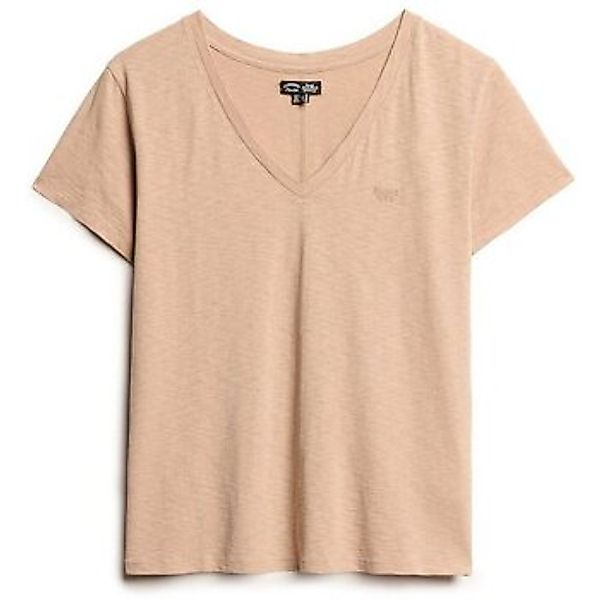 Superdry  T-Shirt T-shirt flammé à logo brodé et col V femme günstig online kaufen