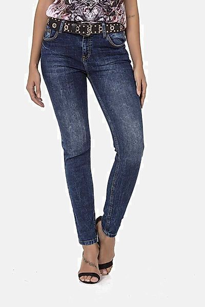 Cipo & Baxx 5-Pocket-Jeans "Jeans" mit dezenter Waschung und coolen Nieten, günstig online kaufen