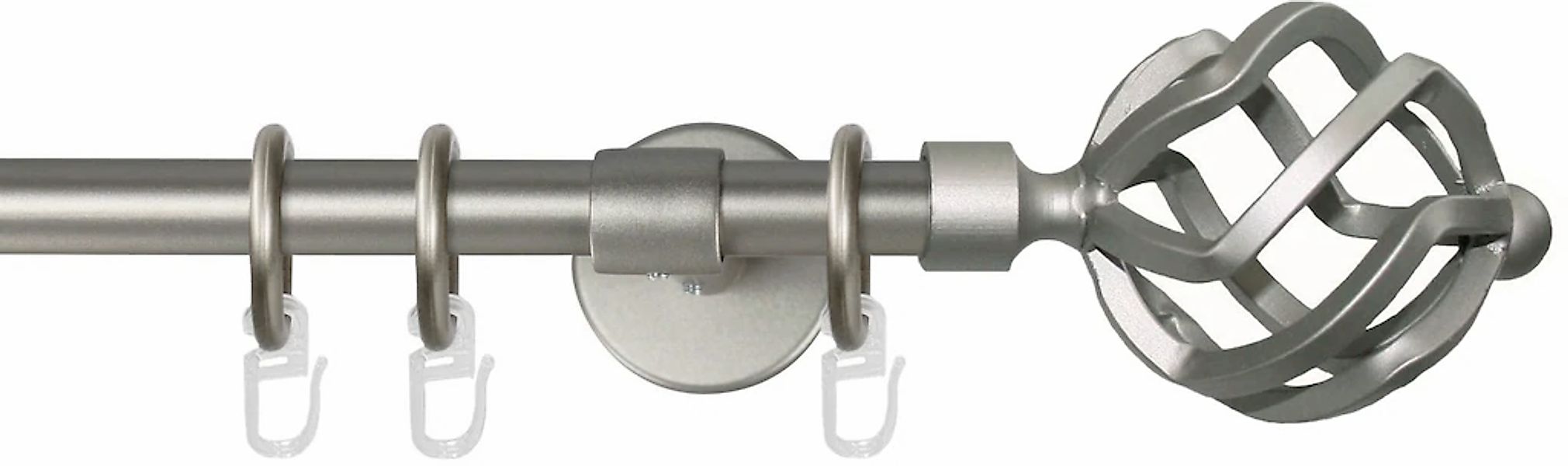 GARESA Gardinenstange "RUSTIKA" Ø 16 mm 1 läufig-läufig Wunschmaßlänge rust günstig online kaufen