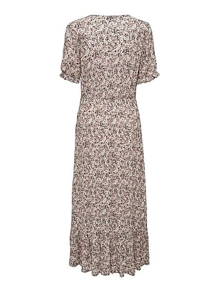 ONLY Shirtkleid Langes Kleid mit Puffärmel ONLCHIANTI (lang) 4941 in Braun günstig online kaufen