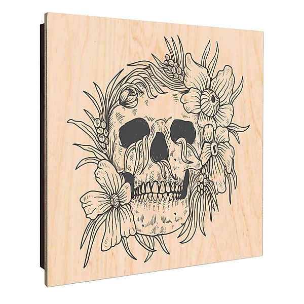 Banjado Großer Schlüsselkasten Holz 30x30cm Schwarz Scharnier Links 50 Hake günstig online kaufen