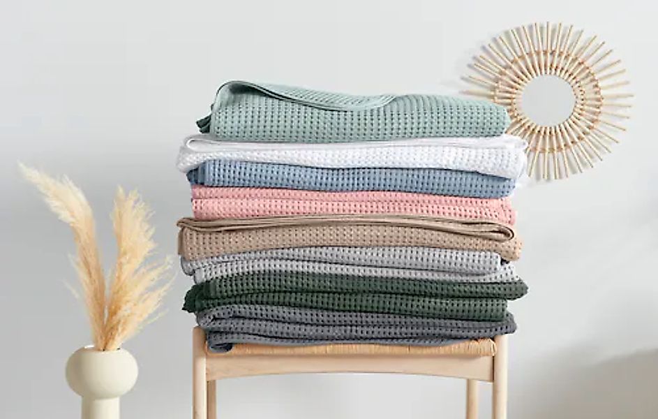 andas Kissenbezug "Greta" in Waffelpiqué Optik, in vielen Farben erhältlich günstig online kaufen