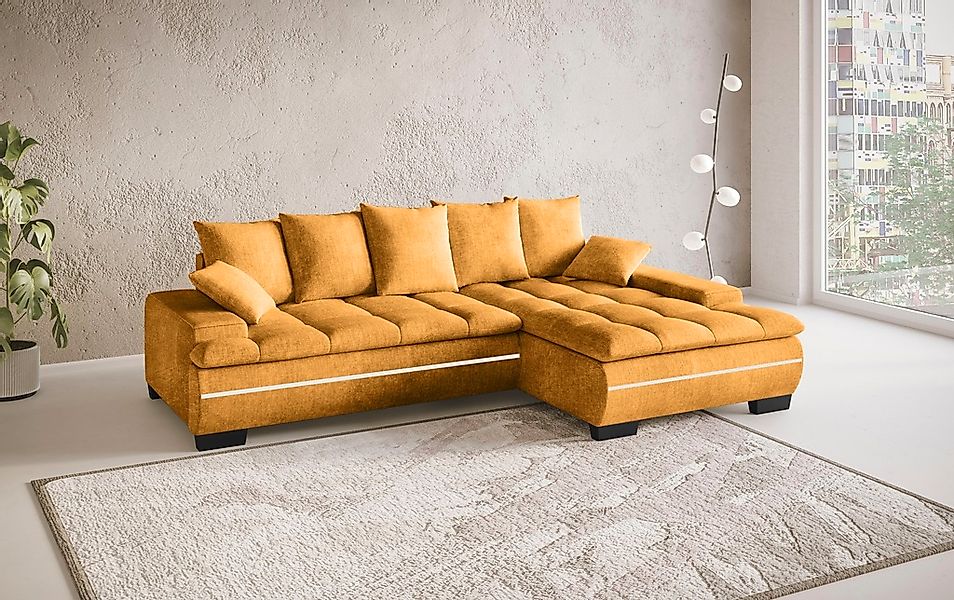 Mr. Couch Ecksofa »Haiti II, L-Form«, RGB-LED Beleuchtung, Kaltschaum, wahl günstig online kaufen