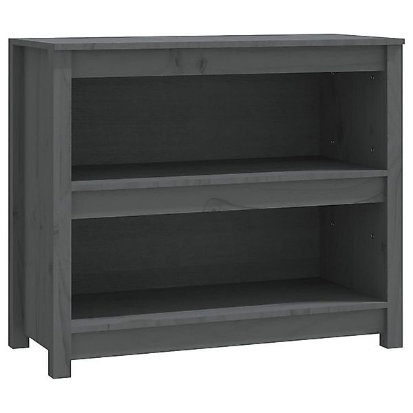 furnicato Bücherregal Grau 80x35x68 cm Massivholz günstig online kaufen