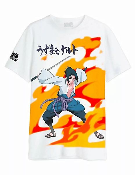 Naruto T-Shirt Sasuke Flames günstig online kaufen