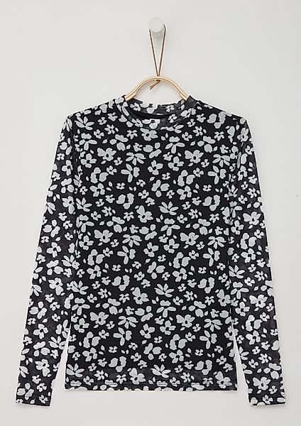 s.Oliver Junior Langarmshirt mit All-Over Print günstig online kaufen