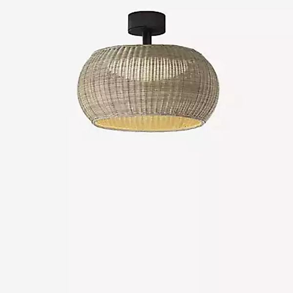 Bover LED-Außen-Deckenlampe Perris, braun/beige, Ø 47 cm günstig online kaufen