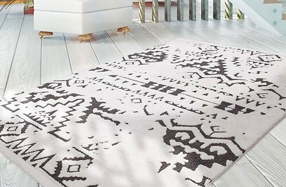 my home Teppich »Courtney«, rechteckig, 23 mm Höhe, ethno, Wohnzimmer günstig online kaufen