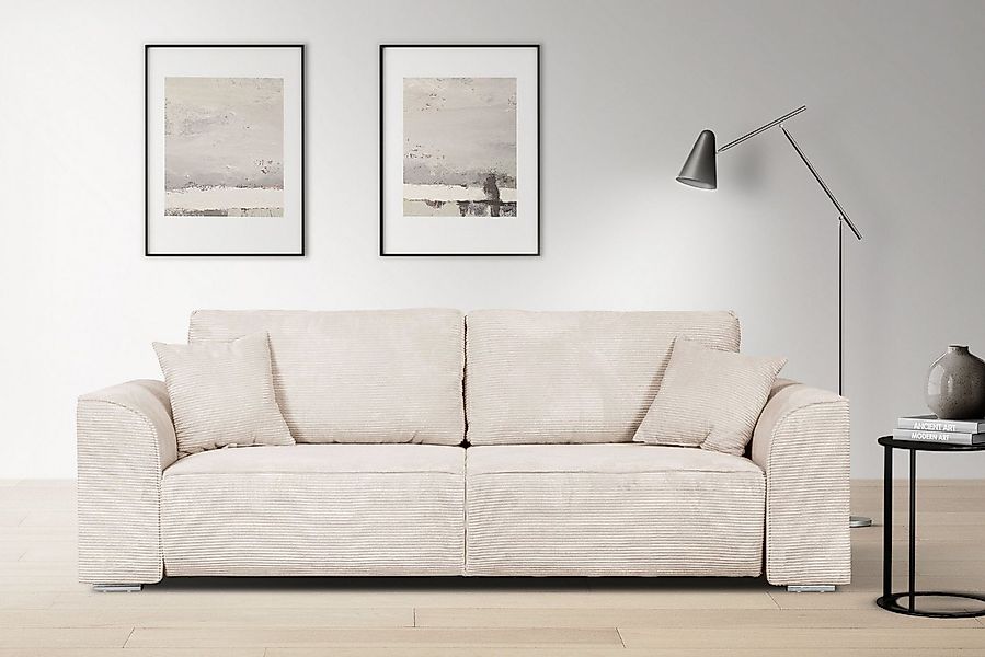 OTTO home 3-Sitzer "BEATRICE, B: 250 cm - wahlweise mit Bettfunktion" u. Be günstig online kaufen