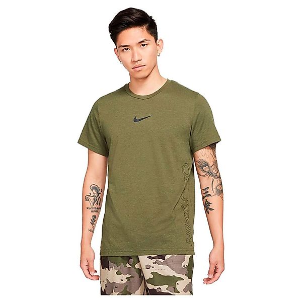 Nike Pro Dri Fit Burnout Kurzärmeliges T-shirt XL Rough Green / Jade Smoke günstig online kaufen