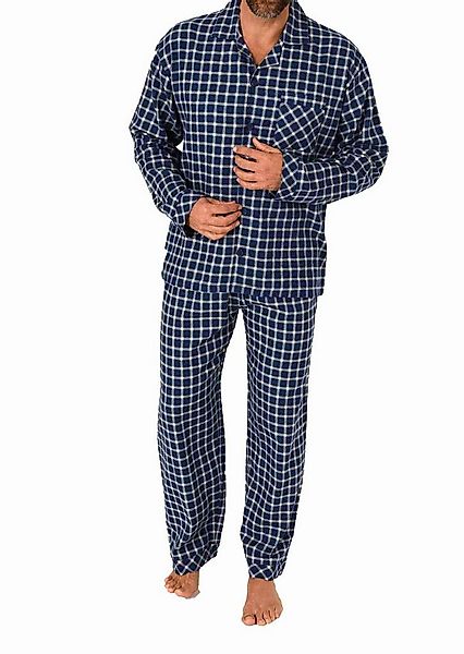 Trend by Normann Pyjama Herren Flanell Pyjama langarm Schlafanzug zum durch günstig online kaufen