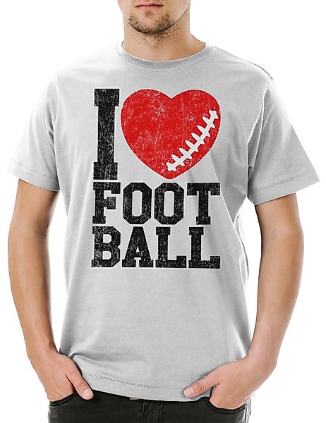 Urban Backwoods Print-Shirt I Love Football günstig online kaufen