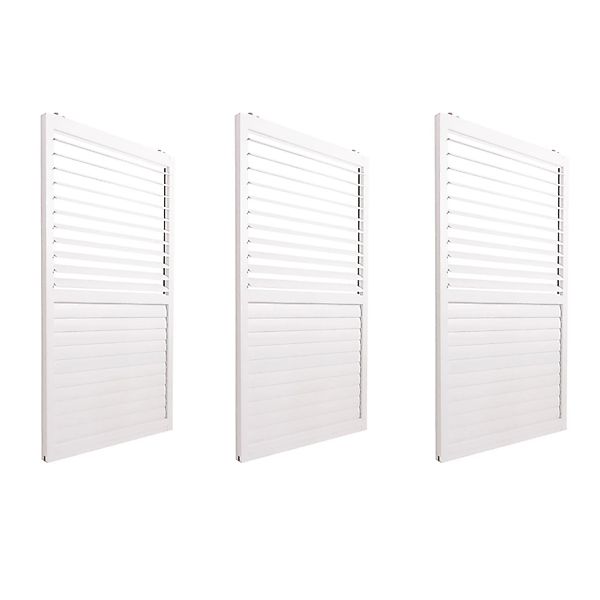 MCW Schiebetür Für Pergola L46 3er-Set Weiß günstig online kaufen