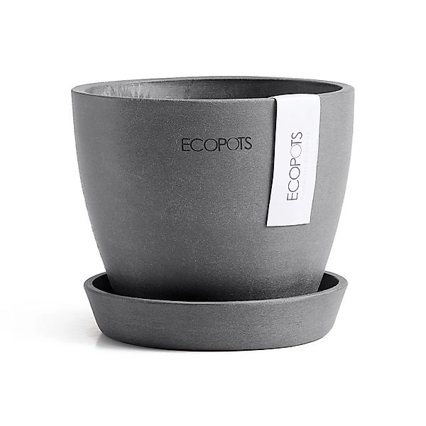 ECOPOTS Blumentopf Antwerp Mini 11 Grau, günstig online kaufen