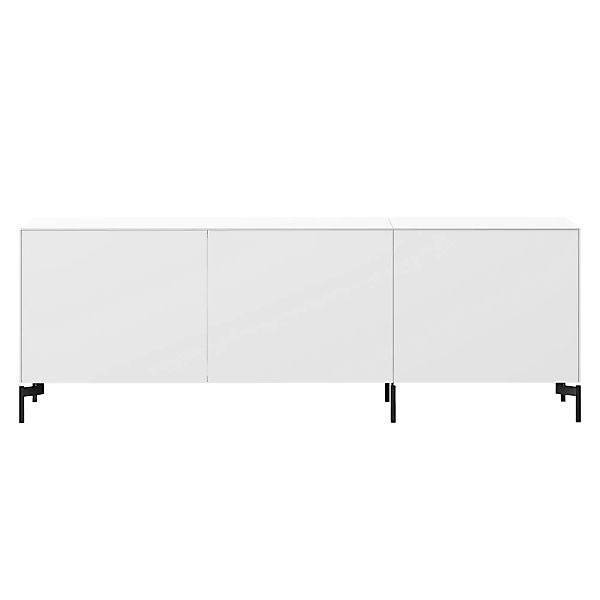 Piure - Edit Q Sideboard 181,3x48x63cm mit Doppeltür - weiß/anthrazit/matt/ günstig online kaufen