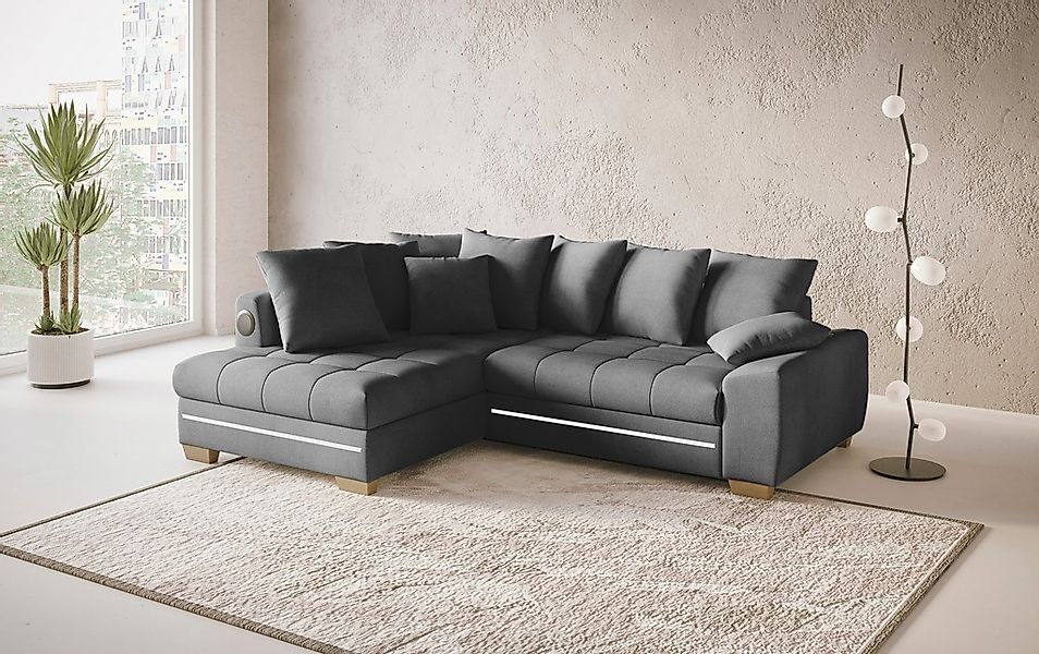 Mr. Couch Ecksofa »Nikita II, L-Form«, RGB-LED, Bluetooth-Soundsystem, wahl günstig online kaufen