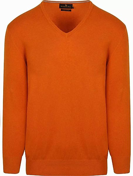 Steppin' Out Pullover Cotton Cashmere V-Ausschnitt Orange  - Größe XXL günstig online kaufen