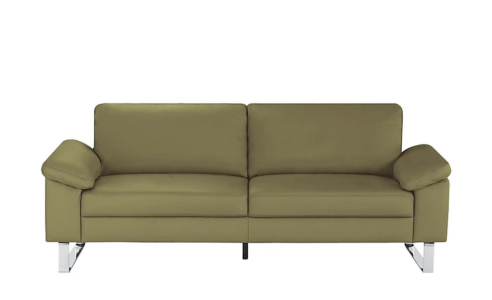 Max Schelling Ledersofa mit Kufengestell Maximum ¦ grün ¦ Maße (cm): B: 224 günstig online kaufen