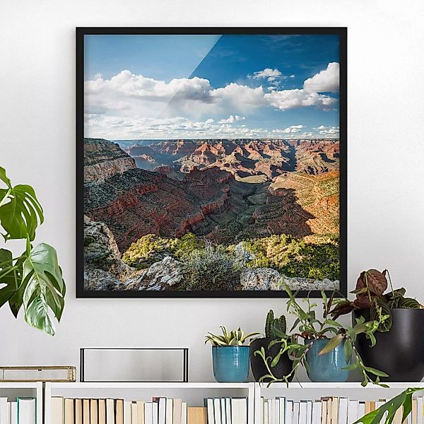 Bild mit Rahmen - Quadrat Natur des Canyons günstig online kaufen