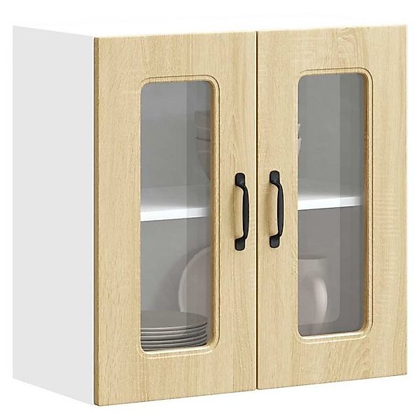 vidaXL Schrankmodule Küchen-Hängeschrank mit Glastür Sonoma-Eiche Holzwerks günstig online kaufen