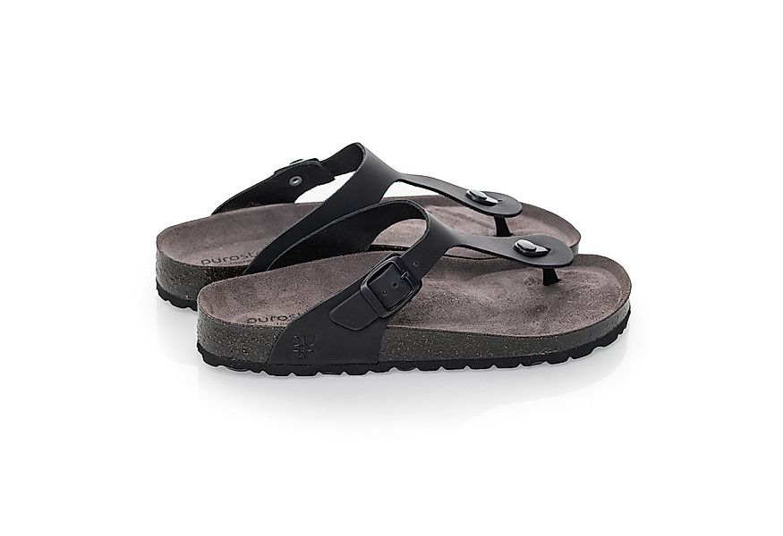 purosteps Toledo-Eco 17017-schwarz-grau Sandale Echtes Leder, Natur Materia günstig online kaufen
