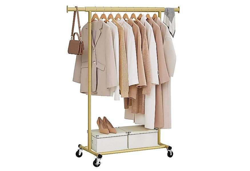 SONGMICS Kleiderständer, Garderobenständer auf Rollen, bis 90 kg belastbar günstig online kaufen