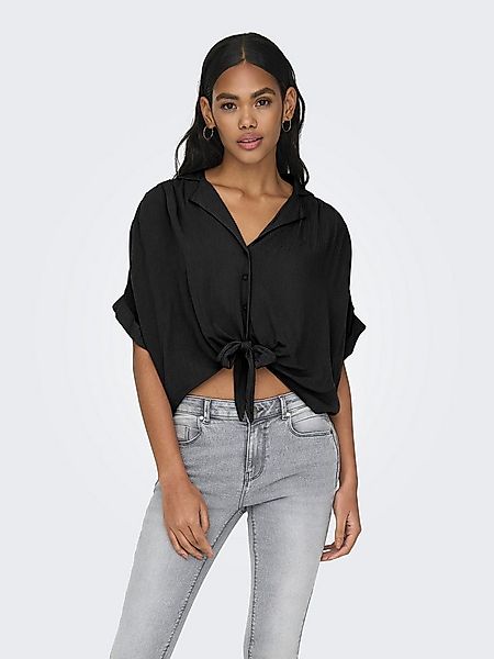 ONLY Kurzarmbluse ONLPAULA LIFE S/S TIE SHIRT WVN NOOS Viskose, regular fit günstig online kaufen