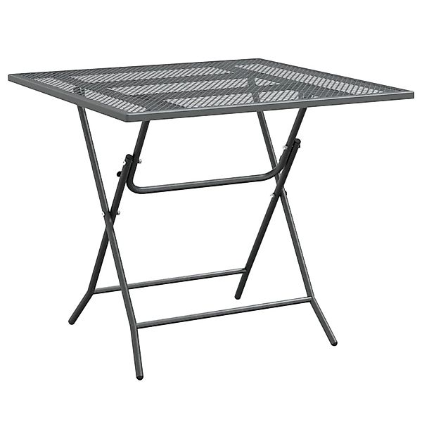 vidaXL Gartentisch 80x80x72 cm Streckmetall Anthrazit 317345 günstig online kaufen
