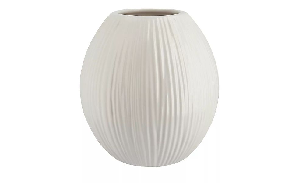 Vase - weiß - Keramik - 17 cm - Dekoration > Vasen - Möbel Kraft günstig online kaufen