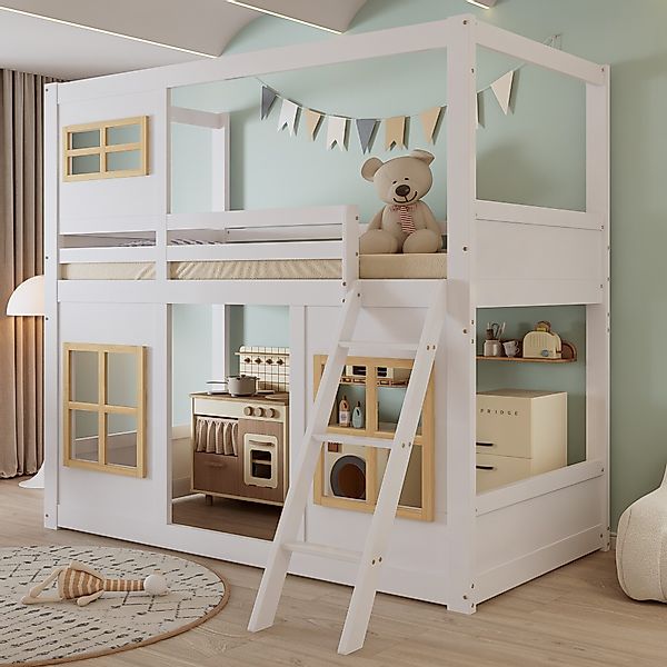 Merax Etagenbett Hochbett Jugendbett Stockbett (1-St), günstig online kaufen