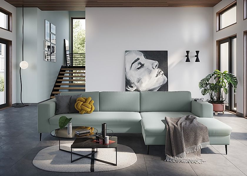 DOMO collection Ecksofa "Modica, zeitlos und elegant, L-Form", moderne Opti günstig online kaufen