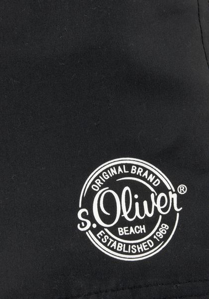 s.Oliver Badeshorts mit seitlichem Logodruck günstig online kaufen