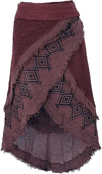 Guru-Shop Minirock Goa Wickelrock, Tribal Lagenlook günstig online kaufen